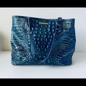 Brahmin turquoise alligator purse